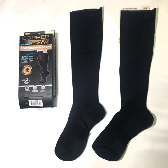 🛑COPPER FIT Unisex ➕🆒 COMPRESSION SOCKS Easy Off High Knee Energy 💸BUY NOW‼️ - Picture 11 of 16